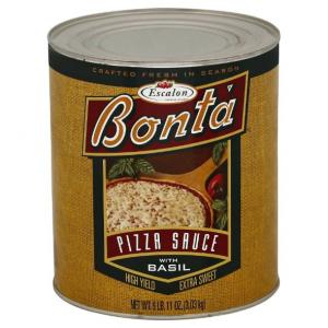 Bonta Fancy Extra Heavy Pizza Sauce W/Basil (107 Oz, 6 Per Case)