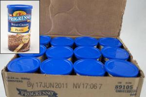 Progresso Plain Bread Crumbs, 0 G Trans Fat (24 OZ, 12 Cans Per Case)