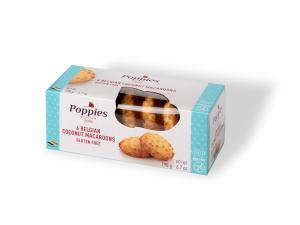 Poppies Delizza Poppies Large Plain Macaroons Chocolate Case 6.7oz (PACK OF 12)