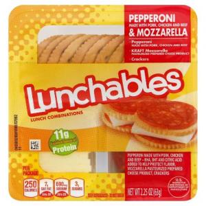 Kraft Heinz Lunchable Entree Pepperoni Mozzarella Case 2.25oz (PACK OF 16)