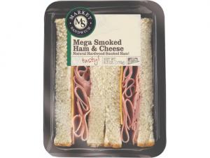 Deli Express Black Forest Smoked Ham & Cheese Sandwich (6.3 OZ, 8 Per Case)