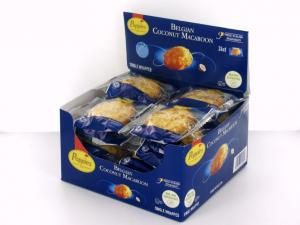 Poppies Belgian Coconut Plain Macaroons 1.2oz 24count (PACK OF 6)