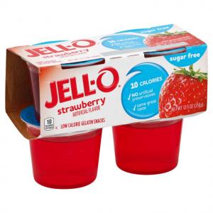 Jello Ready To Eat Sugar Free Strawberry Dessert 12.5oz (PACK OF 6)