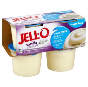 Jell-O Ready To Eat Sugar Free Vanilla Pudding Snack (14.5 OZ, 24 Packs)
