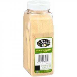 Spice Classics Garlic Powder, Fresh Dried Garlic Cloves Made (1 lbs, 6 Per Case)