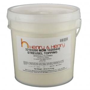 Henry and Henry Partially Hydrogenated Oil Free Streusel Topping, 28 Pound -- 1 each.