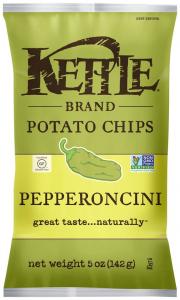 Kettle Foods Pepperocini Kettle Chips, 5 Ounce -- 15 per case.