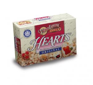 Valley Lahvosh Hearts Crackerbread, Original, 4.5-Ounce Boxes (P