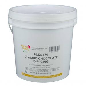 Henry and Henry Classic Chocolate Dipping Icing, 45 Pound -- 1 ea