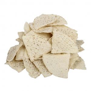 Mission Foods Pre-Cut Unfried White Corn Thin Tortilla Chips - 4 Cut, 20 Pound -- 1 each.