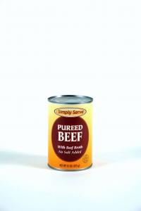 Simply Serve Pureed Beef With Beef Broth, 12 x 15 oz Case