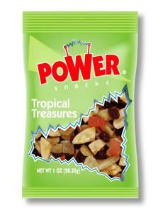 Power Snacks Tropical Treasures - 1 oz. bag, 150 per case