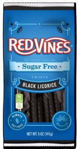 Red Vines Sugar Free Black Licorice Twists 5oz bag (12 Pack)