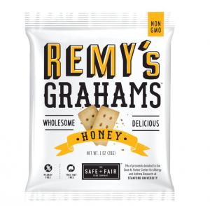 Remys Nut Free All Natural Honey Grahams, 1 Ounce - 192 per case.