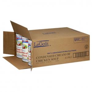 Legout Cream of Chicken Condensed Soup - 50 oz. can, 12 per case