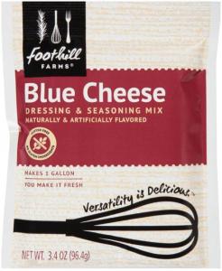 Foothill Farms Blue Cheese Dressing Mix, 3.4 Ounce -- 18 Case