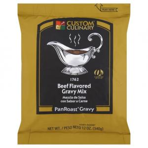 Custom Culinary PanRoast Beef Flavored Gravy Mix, 12 Ounce -- 8 per case.