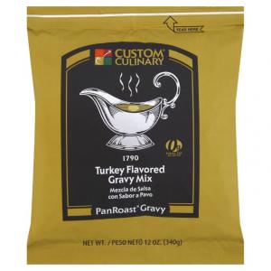 Custom Culinary Panroast Turkey Flavored Gravy Mix (12 OZ, 8 Per Case)