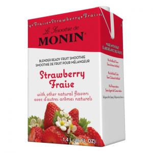 Monin Blender Ready Strawberry Fruit Smoothie Mix, 46 Ounce -- 6