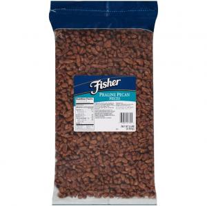 Fisher Medium Praline Pecan Pieces, Ready For Cooking (5 lbs, 1 Pack)