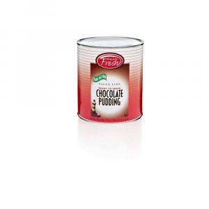 Real Fresh Value Line Chocolate Pudding (112 Oz, 6 Cans Per Case)