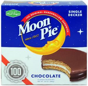 Moonpie(R) Marshmallow Sandwich, Chocolate Single Decker, 12 Count (8 Pack)