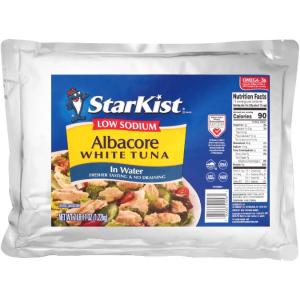 Starkist Albacore Tuna Low Sodium Pouch, 43 Ounce (6 Pack)