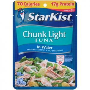 StarKist Chunk Light Tuna in Water, 2.6-Ounce Pouches (24 Pack)