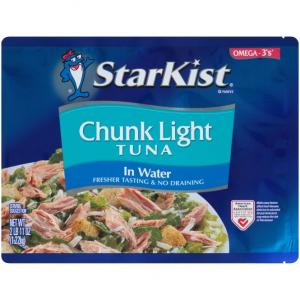 Starkist Tuna Chunk Light Pouch, 43 Ounce (6 Pack)
