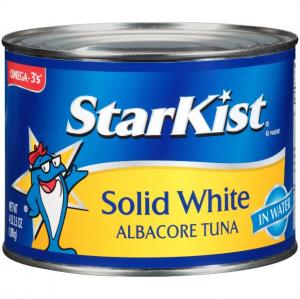 Tuna Starkist Solid White Packed In Water 6 Case 66.5 Ounce