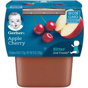 Gerber 2nd Foods Fruits - Apple Cherry - 4 oz - 2 ct - 8 pk