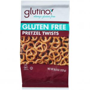 Glutino Gluten Free Pretzel Twists, 8-Ounce Bags (Pack of 12)