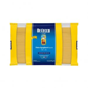 De Cecco Semolina Pasta, Thin Spaghetti No.11, 5 Pound (4 Pack)