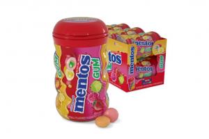 Mentos Mixed Fruit Sugar Free Gum, 50 count per pack -- 36 per case.