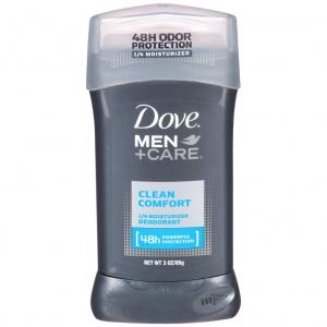 Dove Clean Comfort Deodorant Stick, 2 x 6 x 85 fl oz Case