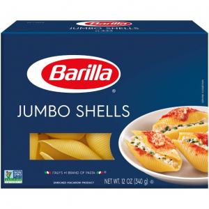 Barilla Pasta, Jumbo Shells, (12 Ounce, Boxes Pack Of 12)