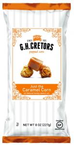 G.H. Cretors Popped Corn, Caramel Corn, 8 Ounce (Pack of 12)