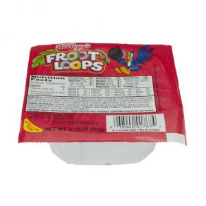 96 PACKS : Froot Loops Cereal, 0.75-Ounce Bowls