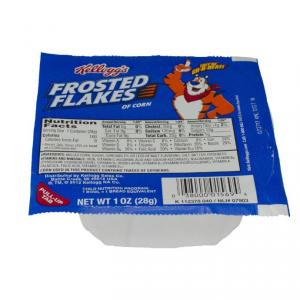 Kellogg's Frosted Flakes, Breakfast Cereal in a Cup, Fat-Free, Bulk Size, 96 Count (Pack of 96, 1 oz Cups)
