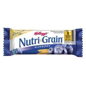 Kelloggs Nutrigrain Blueberry Cereal Bar, 1.55 Ounce -- 96/case.