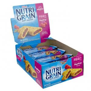 Nutrigrain Raspberry Bars 3 Case 16 Count