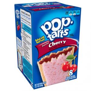 Pop-Tarts Breakfast Toaster Pastries, Frosted Cherry Flavored, Bulk Size, 144 Count (Pack of 12, 22 oz Boxes)