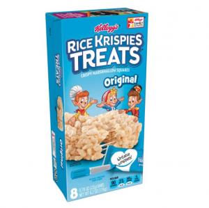 Kellogg's Squares Original Rice Krispies Treats Case 7.8oz 8count (PACK OF 12)