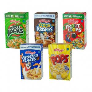 Kellogg's Fun Pack Breakfast Cereal Variety Pack - 8 Flavors, 96 Individual Packs (12/8 Pack Case)