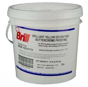 Brill Yellow Icing, 14 Pound -- 1 each.