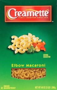 Creamette Elbow Macaroni Pasta Noodles Boxes (48 Ounces, Pack Of 8)