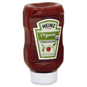 Heinz Organic Tomato Ketchup (14oz Bottles, Pack of 6)