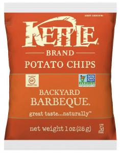 Kettle Brand Potato Chips, Backyard Barbeque, Single-Serve 1 Ounce Bags (Pack of 72)