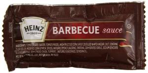 Heinz Barbeque Sauce Packets (12g Packets, Pack of 200)