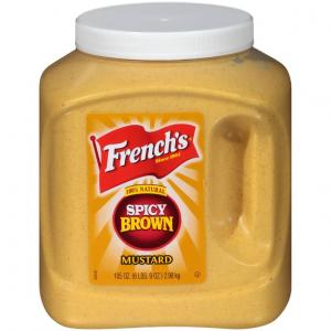 Frenchs Bold n Spicy Brown Mustard, 105 Ounce -- 4 per case.